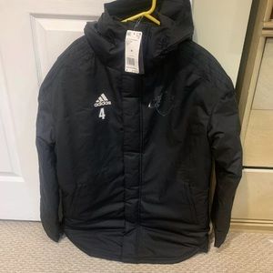 Adidas stadium jacket BQ6594 adult medium black
